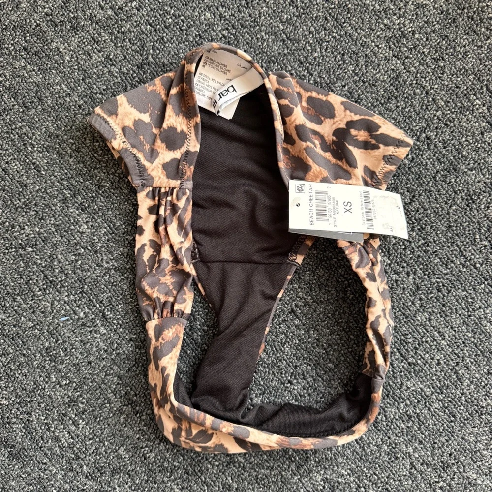 Natural Beach Cheetah Swimsuit Bottoms New Women’s Size XS Bar lll